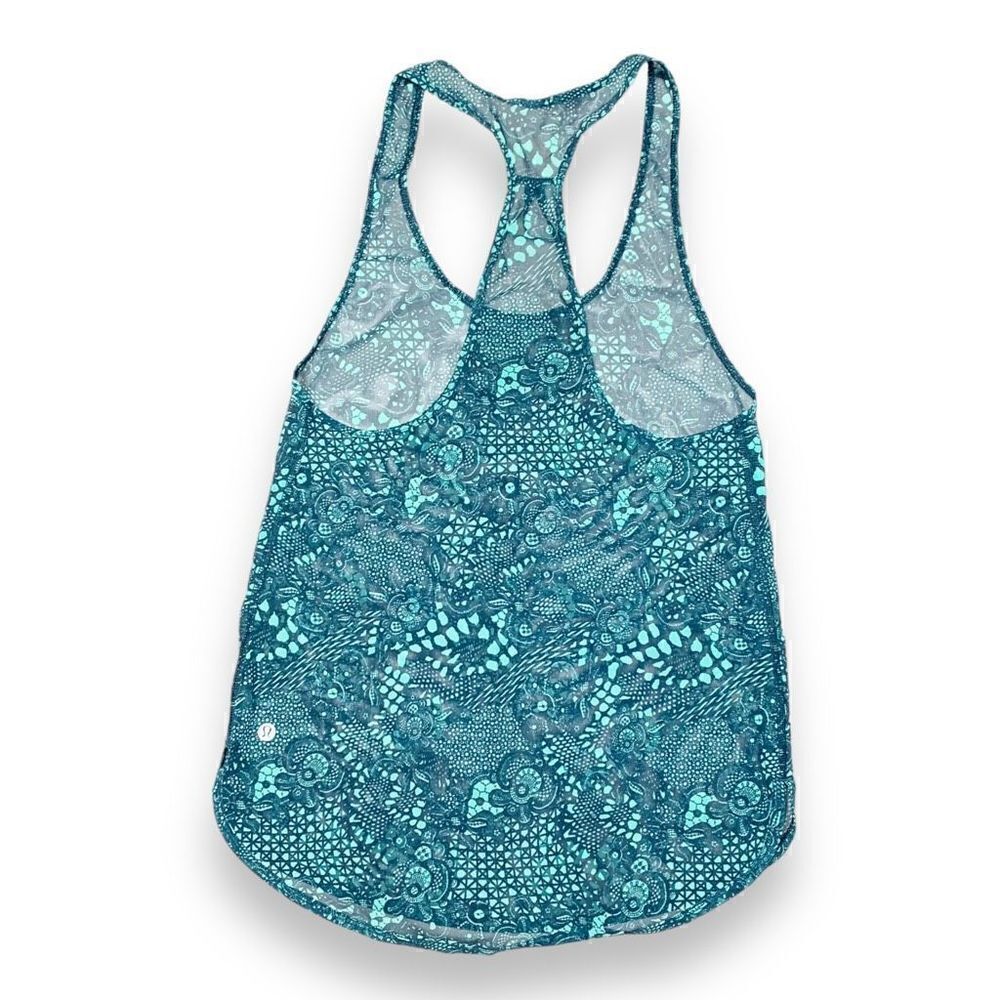 Lululemon 105 Singlet Pretty Lace Bali Breeze Alberta Lake Women’s Size 4 Small
